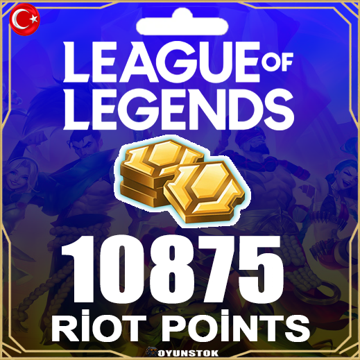  League Of Legends TR 10875 RP - 2450 TL