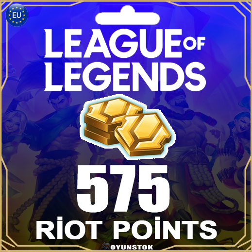  League Of Legends EU West 575 RP - 5 EUR
