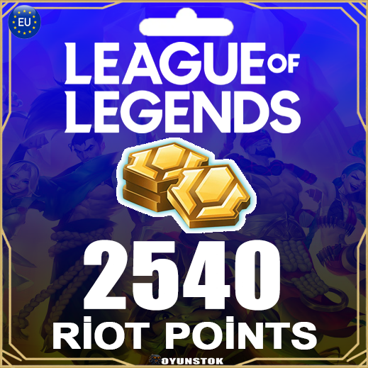  League Of Legends EU West 2540 RP - 20 EUR
