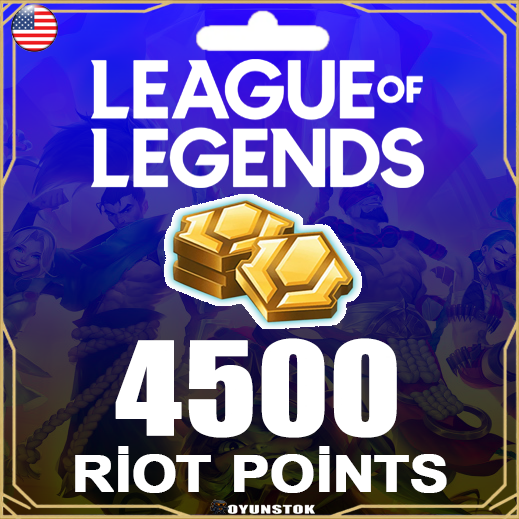 League Of Legends NA 4500 RP 35 USD