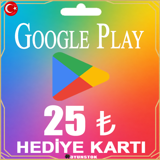 Google Play Hediye Kartı 25 TL (Gift Card)