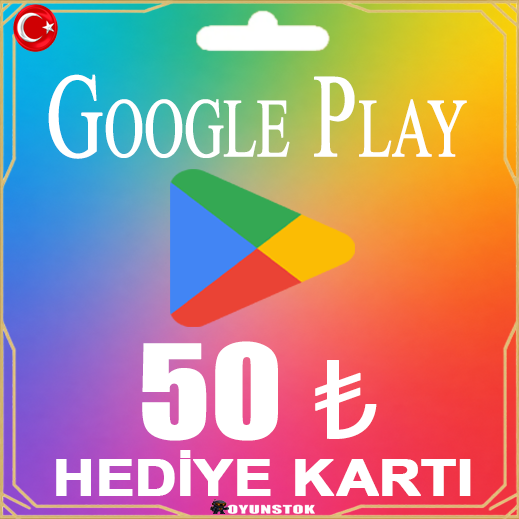 Google Play Hediye Kartı 50 TL (Gift Card)