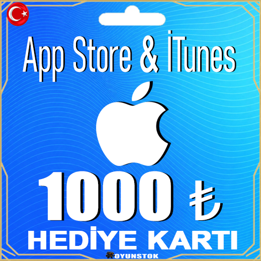 App Store 1000 TL (iTunes Gift Card)