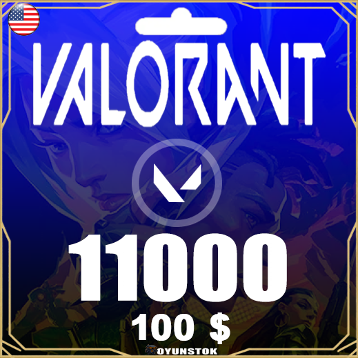 Valorant 11000 VP NA - 100 USD