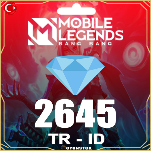 Mobile Legends 2645 Elmas TR ID Yükleme