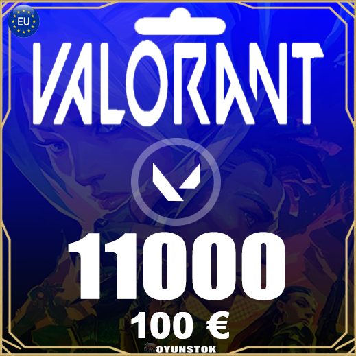 Valorant 11000 VP EU - 100 EUR