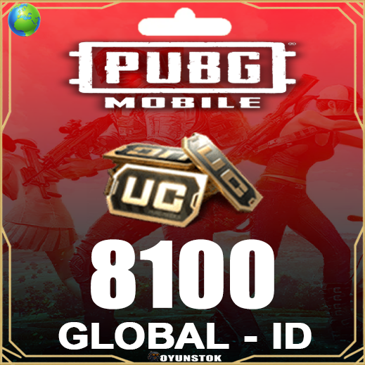 PUBG Mobile 8100 UC Top-Up (GLOBAL ID)