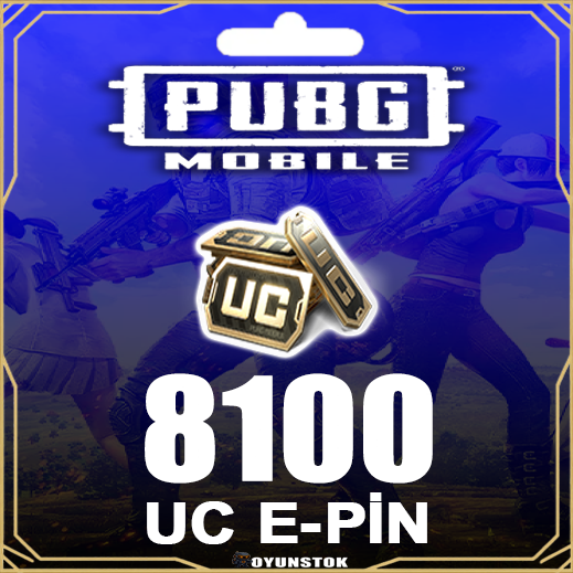  PUBG Mobile 8100 UC Epin